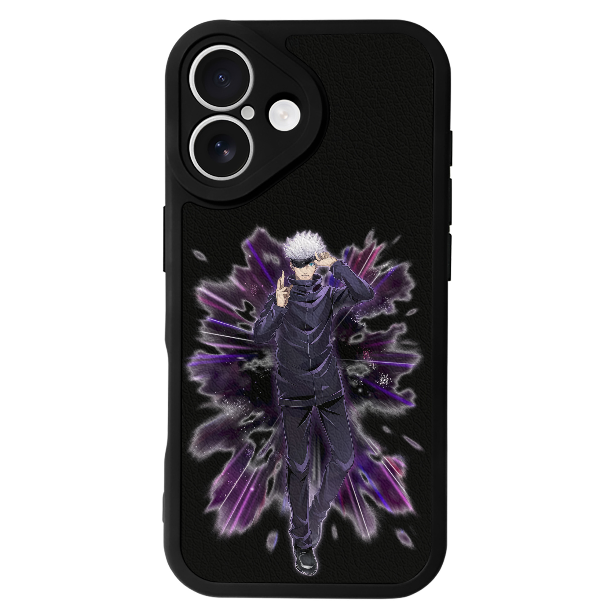（画像用） 呪術廻戦 Jujutsu Kaisen 【iPhone 16シリーズ対応】シリコンスマホケース（レザー調） 材質：シリコン